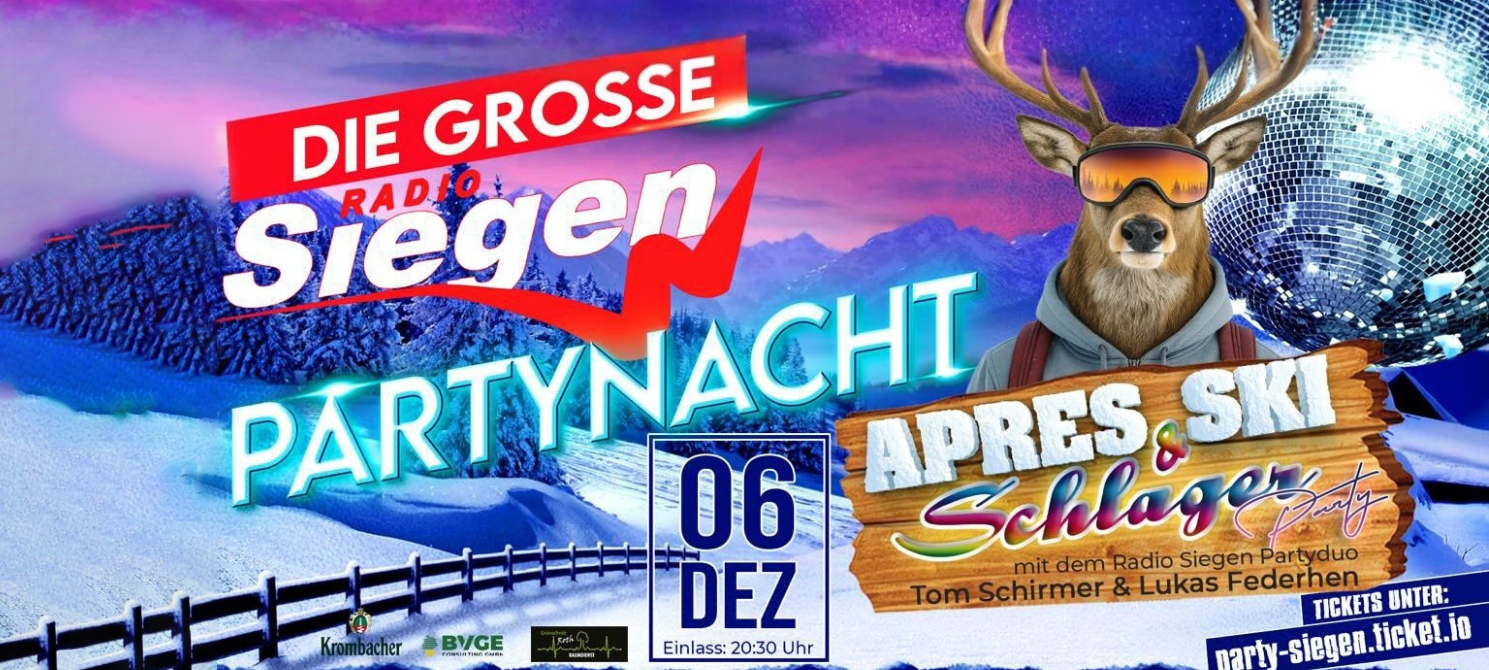 Die große Radio Siegen APRES SKI & SCHLAGER PARTY