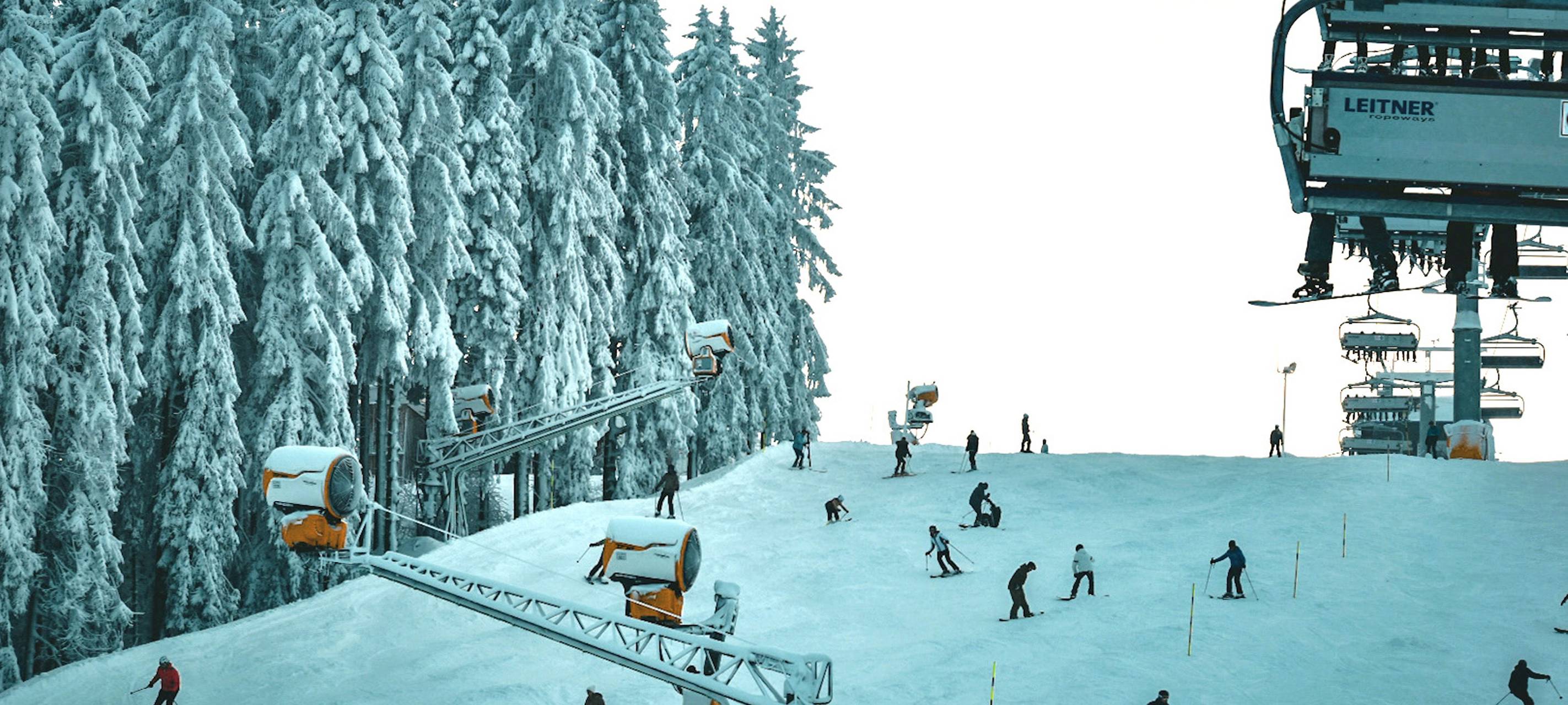 Skipiste im Skiliftkarussell Winterberg