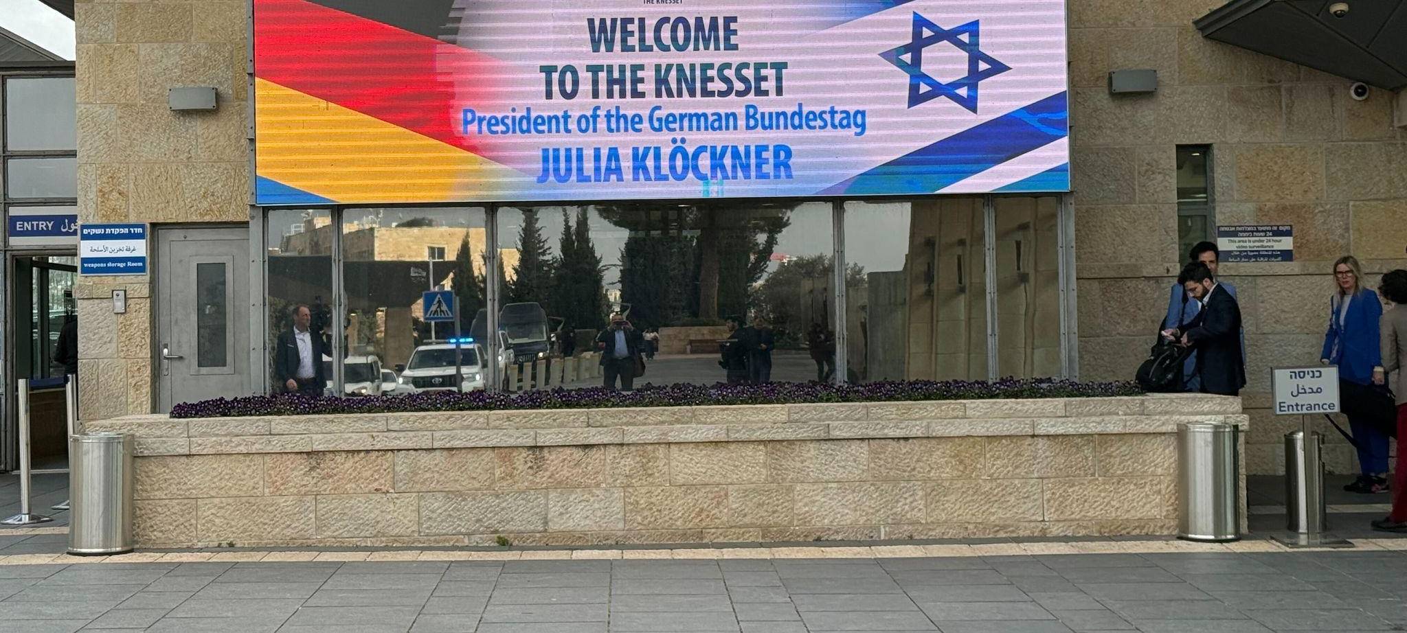 Bundestagspräsidentin Klöckner besucht Israel
