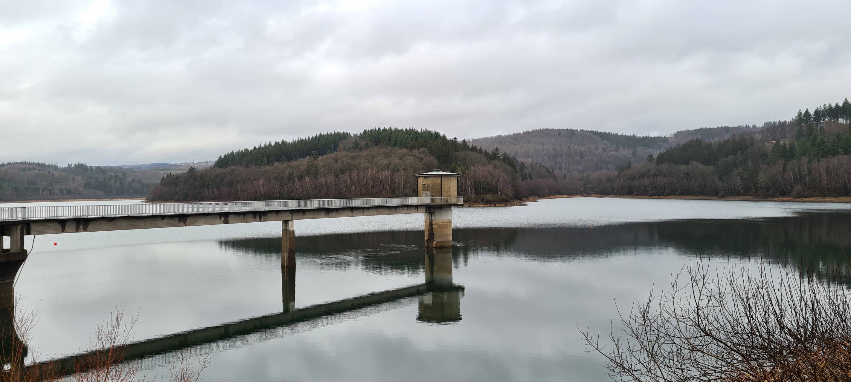 Niedrigere Pegelstände an Obernau- und Breitenbachtalsperre