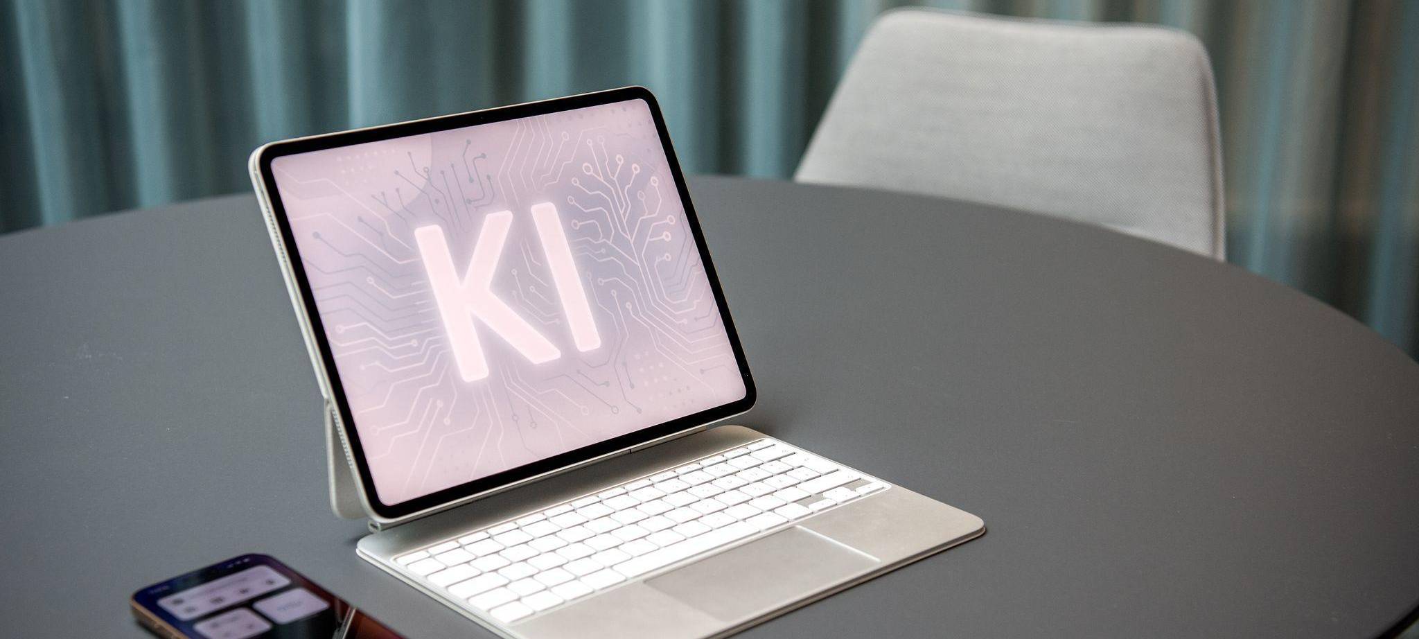 Ein KI-Assistent ist auf einem iPad zu sehen