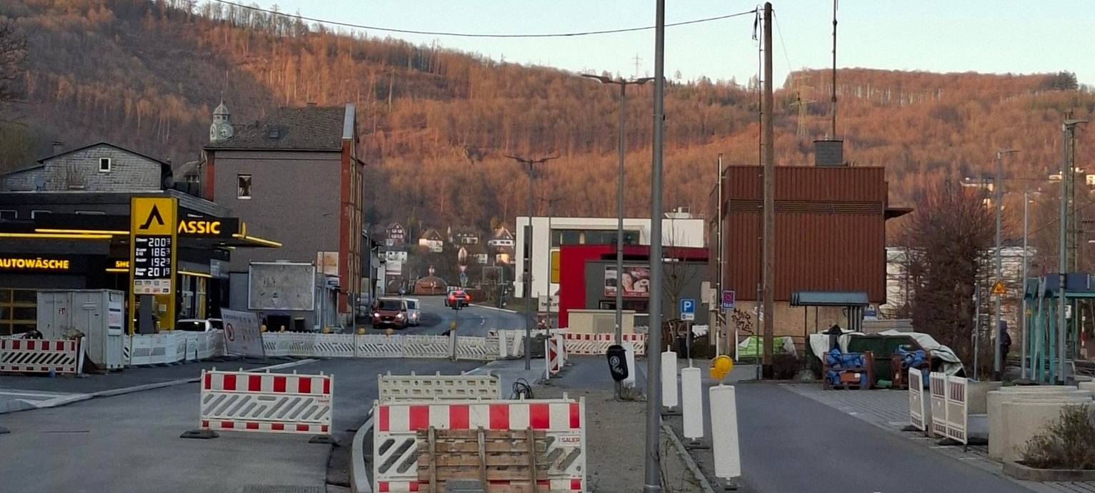 Letzter Ausbau-Abschnitt B 62 in Niederschelderhütte