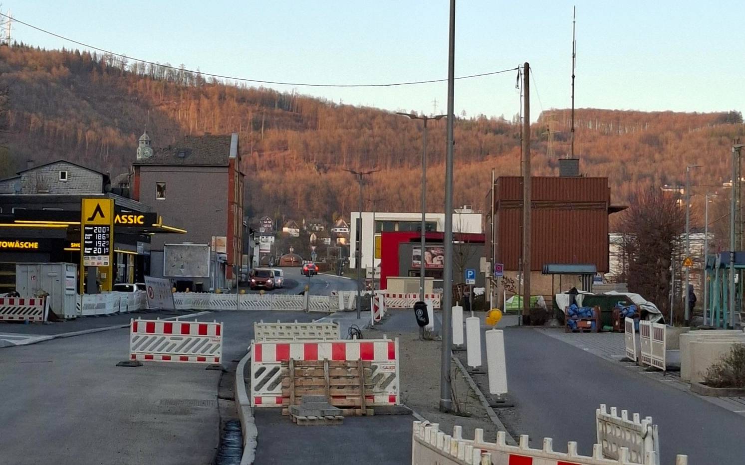 Letzter Ausbau-Abschnitt B 62 in Niederschelderhütte