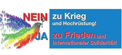 Protest gegen Aufrüstung im Siegener Herrengarten