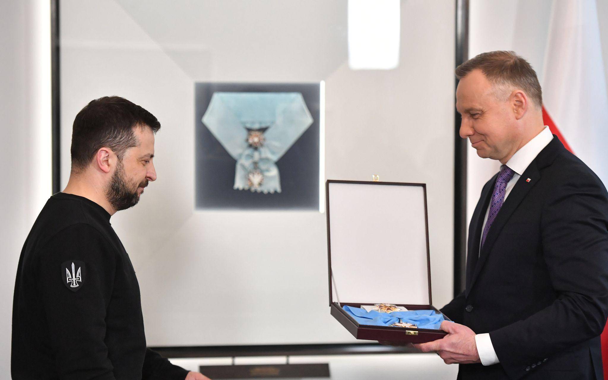 Selenskyj und Duda bei Ordensüberreichung