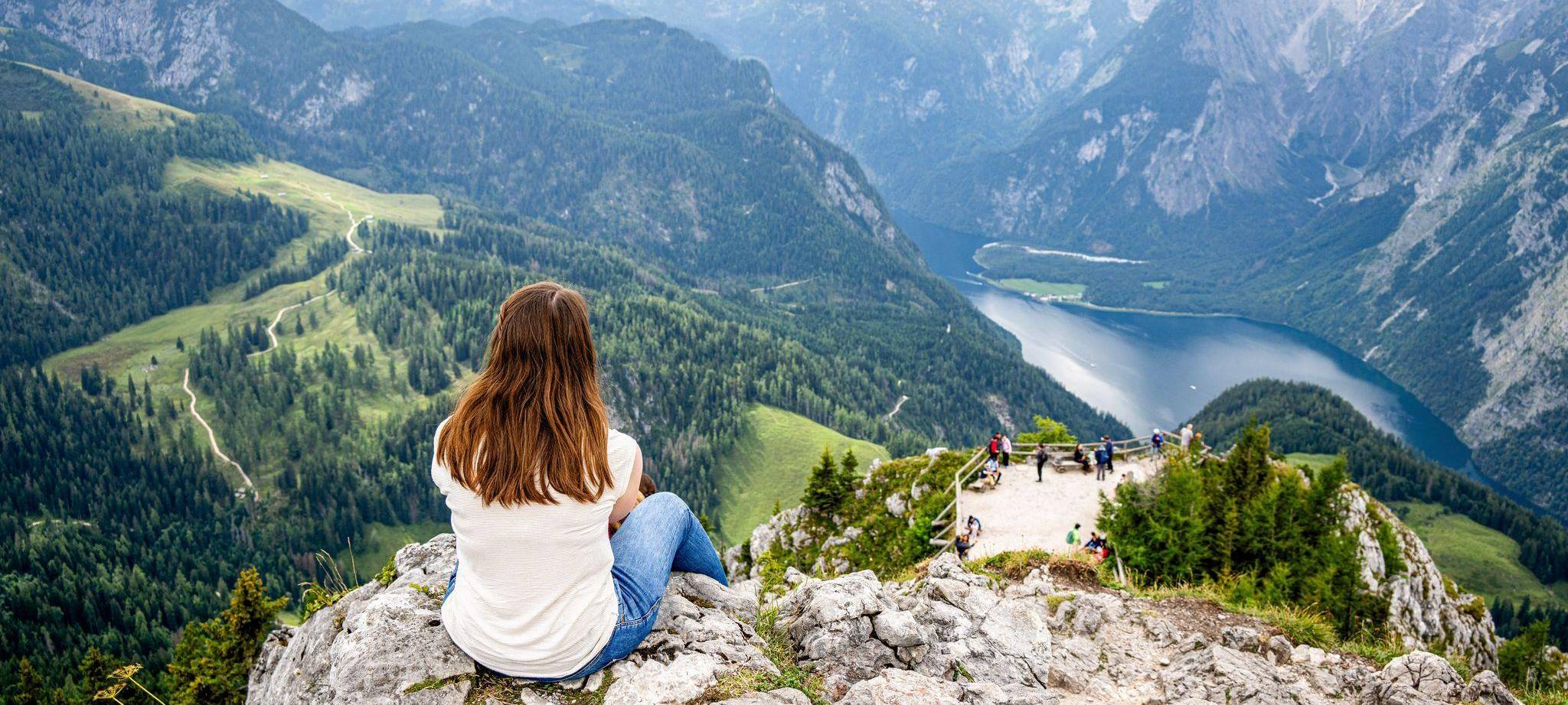 Blick vom Gipfel des Jenner auf den Königssee