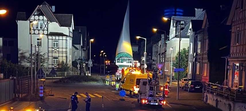 Panne bei Windkrafttransport